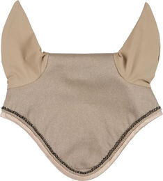 Produktbild von HorseGuard Milva Fliegenhaube für Pferde in Beige aus Polyester für Vollblut