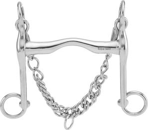 Produktbild von HorseGuard Pelham Seitenlenker Kandarbid für Pferde aus Edelstahl in Silber