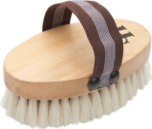 Produktbild von HorseGuard Pferdebürste aus Ziegenhaaren Naturmaterial Beige