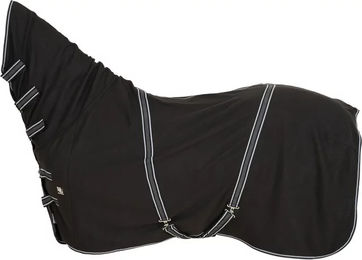 Produktbild von HorseGuard Pferdedecke aus Fleece mit Halsteil in Schwarz 250g