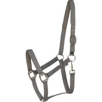 Produktbild von HorseGuard Pferdehalfter aus Nylon in Grau für Vollblut