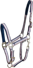 Produktbild von HorseGuard Pferdehalfter Mascha aus Neopren in Rosa Silber Bunt für Vollblut