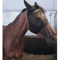 Produktbild von HorseGuard Pferdemaske mit Nasenstück in Schwarz Größe S