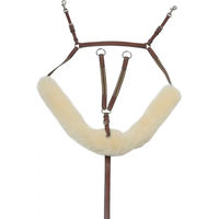 Produktbild von HorseGuard Plastron aus Schafsfell und Leder in Naturweiß