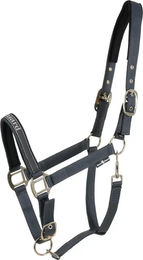 Produktbild von HorseGuard Pony Halfter Sandra aus Neopren in Grau und Schwarz