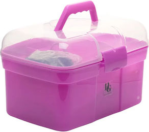 Produktbild von HorseGuard Putzbox mit Bürsten aus Kunststoff in Rosa