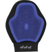 Produktbild von HorseGuard Putzhandschuh für Pferde aus Gummi in Schwarz und Blau