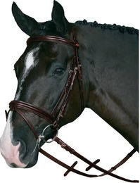 Produktbild von HorseGuard Reittrense aus Leder in Braun Größe XFull mit Supergrip
