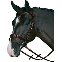 Produktbild von HorseGuard Reittrense aus Leder in Braun mit Supergrip