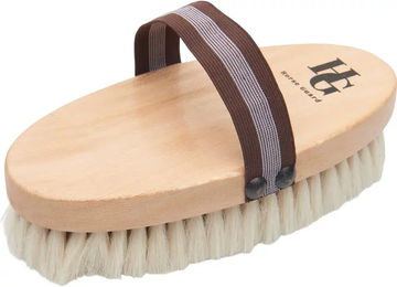 Produktbild von HorseGuard Sanfte Bürste mit Ziegenhaaren aus Naturmaterial Beige Größe M