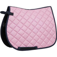 Produktbild von HorseGuard Satteldecke für Pferde mit Glitter in Silber und Rosa