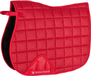 Produktbild von HorseGuard Sattelunterlage Mesh Glitter Rot