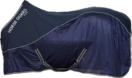 Produktbild von HorseGuard Schwitzdecke für Pferde aus Fleece in Blau Silber 125 cm
