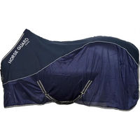 Produktbild von HorseGuard Schwitzdecke für Pferde aus Fleece in Blau Silber 145 cm