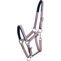 Produktbild von HorseGuard Shetty Halfter aus Neopren in Rosa Silber Bunt