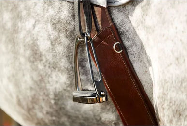 Produktbild von HorseGuard Sicherheitssteigbügel aus Edelstahl Schwarz 100 mm