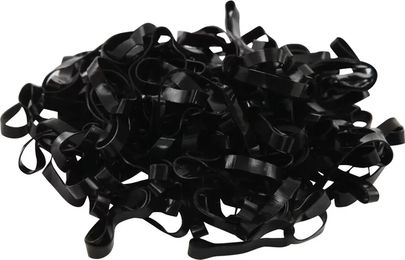 Produktbild von HorseGuard Silikon Haargummi für geflochtene Pferdemähnen in Schwarz
