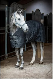 Produktbild von HorseGuard Sophie Stalldecke für Pferde aus Oxford-Gewebe Schwarz 300g