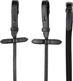 Produktbild von HorseGuard Supergrip Lederzügel für Pferde in Schwarz