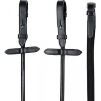 Produktbild von HorseGuard Supergrip Rund Zügel für Pferde aus Leder in Schwarz