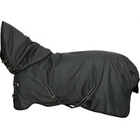 Produktbild von HorseGuard Turn 600 D Outdoor-Pferdedecke aus Nylon in Grün und Schwarz
