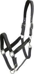 Produktbild von HorseGuard Vardia Geflochtenes Halfter für Pferde in Schwarz und Grau