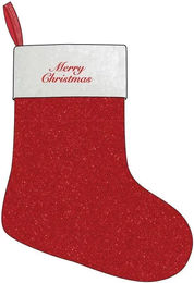Produktbild von HorseGuard Weihnachtsstrümpfe aus Fleece in Rot und Weiß