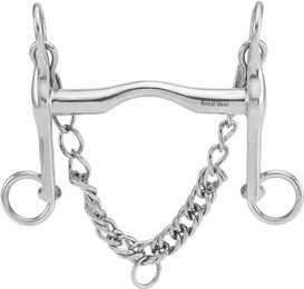 Produktbild von HorseGuard Weymouth Pelham Gebiss für Pferde aus Edelstahl in Silber