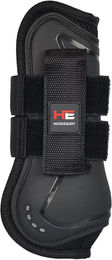 Produktbild von Horsenjoy Airtec 3D Gamaschen für Pferde Schwarz geschlossene Beinschützer vorne