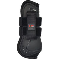 Produktbild von Horsenjoy Airtec 3D Gamaschen für Pferde Schwarz geschlossene Beinschützer vorne