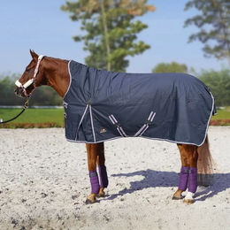 Produktbild von Horsenjoy Aristo Pferdedecke mit hochgeschlossenem Hals aus Polyester in Blau