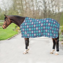 Produktbild von Horsenjoy Dalia Fleecedecke für Pferde aus Polyester in Blau oder Bunt 125 cm