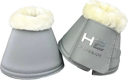 Produktbild von Horsenjoy Dancer Hufglocken Gamaschen aus Neopren Grau für Vollblut