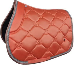 Produktbild von Horsenjoy Desire Dressursattelpad für Pferde in Rot und Orange