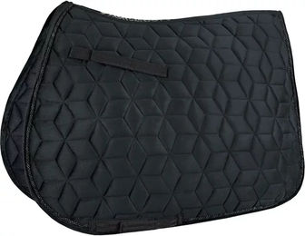Produktbild von Horsenjoy Dressursattelpad Velvet für Pferde in Schwarz