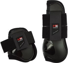 Produktbild von Horsenjoy Equi-Memo Geschlossene Gamaschen und Beinschutz für Pferde mit Memory Foam in Schwarz für Vollblut