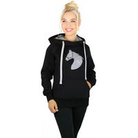 Produktbild von Horsenjoy Hoodie Damen Born To Ride Schwarz Größe S