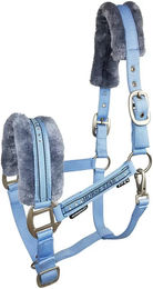 Produktbild von Horsenjoy Horse Star Halfter für Pferde aus Plüsch in Blau