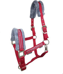 Produktbild von Horsenjoy Horse Star Pferdehalfter aus Plüsch in Rot