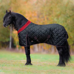 Produktbild von Horsenjoy Meribel Stalldecke für Pferde aus Fleece in Schwarz 155 cm