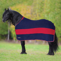 Produktbild von Horsenjoy Pferdedecke aus Fleece mit Gurten in Blau und Bunt