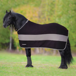 Produktbild von Horsenjoy Pferdedecke aus Fleece mit Gurten in Schwarz