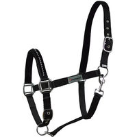 Produktbild von Horsenjoy Pferdehalfter aus Nylon mit Glitter in Schwarz für Ponys