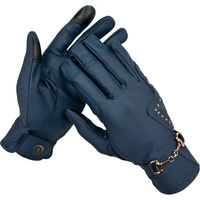 Produktbild von Horsenjoy Reithandschuhe Damen Crystal Bit Blau aus Polyester Größe L