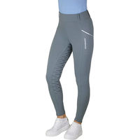 Produktbild von Horsenjoy Reithose Full Grip für Mädchen in Grau mit Silikonbeschichtung Größe 12 Jahre