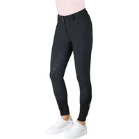 Produktbild von Horsenjoy Reithose Lexi Full Grip für Mädchen mit Silikonbeschichtung Schwarz Größe 12 Jahre