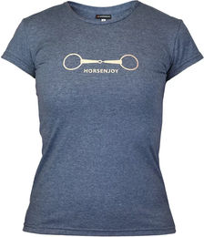 Produktbild von Horsenjoy Reitshirt Bit Unisex Blau Größe S