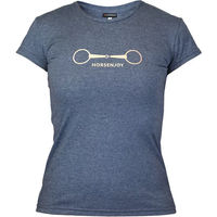Produktbild von Horsenjoy Reitshirt Bit Unisex Blau XS