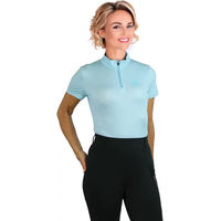 Produktbild von Horsenjoy Reitshirt Damen Born To Ride Blau Größe 36
