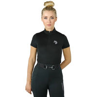 Produktbild von Horsenjoy Reitshirt Damen Born To Ride Schwarz Größe 40